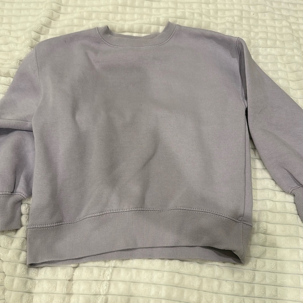 Zara Basic Washed Effect Sweatshirt
